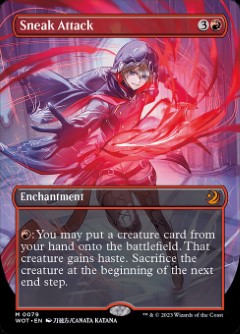 Sneak Attack Wilds of Eldraine- Enchanting Tales Anime Bordless